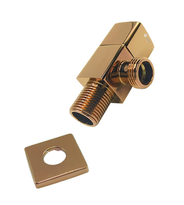 Square Angle Valve For Bathroom & Kitchen (Rose Gold)