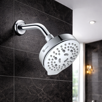 Presso 5 Inches Round Multi Flow Overhead Shower