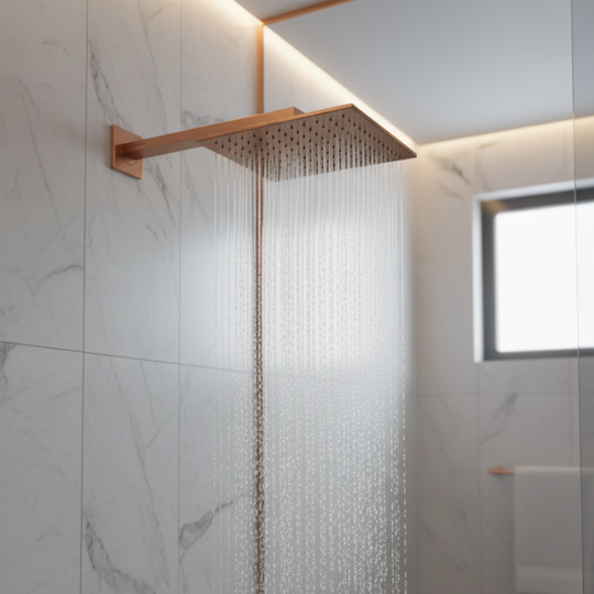 SS Rose Gold Elegant Overhead Shower