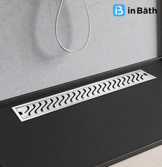 InBath Elite Wave Shower Drain Channel with Collar (SS 304)