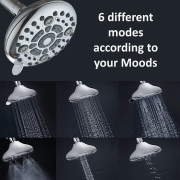 Wiser 6-function Overhead Bathroom Shower